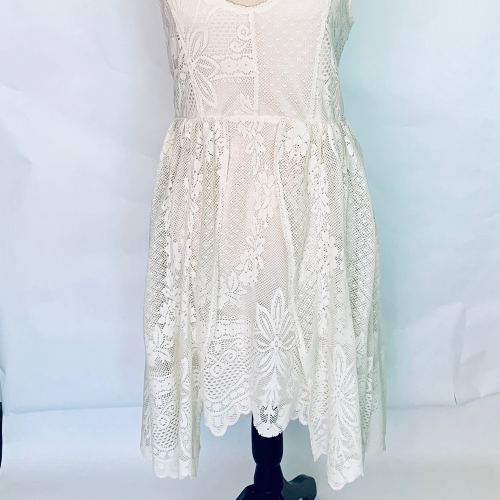 FREE PEOPLE Ivory Lace Dress